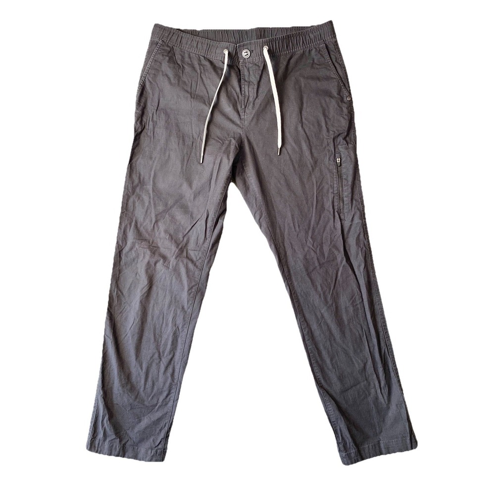 Vuori Ripstop Climber Pants Men's Medium Gray Performance Zip Pocket V412 Hike